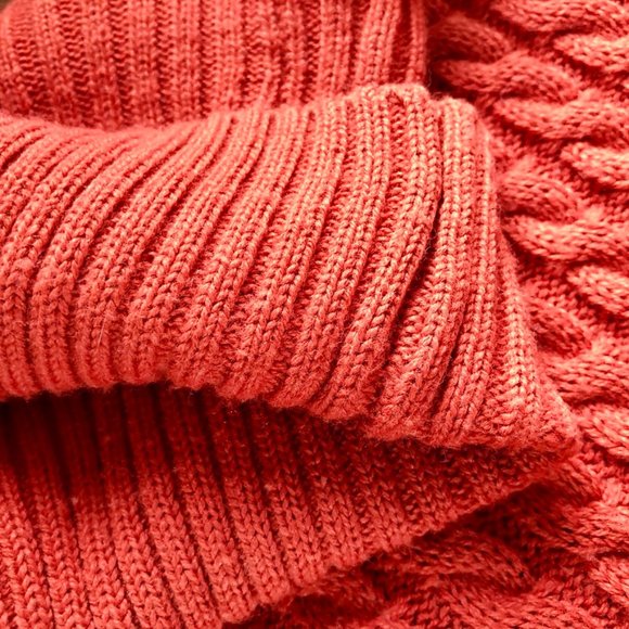 VTG Tower Hill Cable Knit Turtleneck Sweater Tunic - Picture 7 of 8